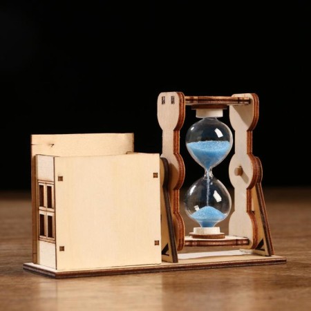 Sanding clock "Maple leaf", souvenir, with a pencil, 10 x 13.5 cm, mix-6