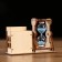 Sanding clock "Maple leaf", souvenir, with a pencil, 10 x 13.5 cm, mix