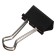 A set of paper clamps 19 mm, 40 pieces, in a plastic tube, black