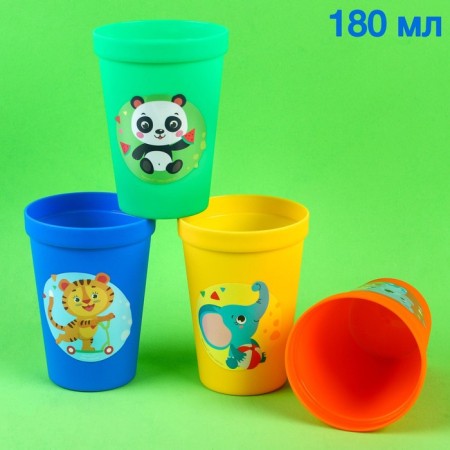Children's glass "Funny Africa." 180 ml, species mix