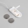 Garland "thread" 2 m dew, ip20, silver thread, 20 LED, glow warm white, CR2032x2
