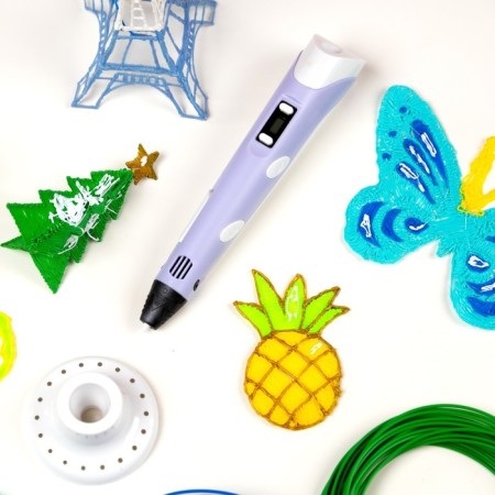 3D handle Luazon, display, work with ABS and PLA, plastic in the kit, purple-2
