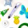 3D handle Luazon, display, work with ABS and PLA, plastic in the kit, purple