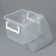 Container for storage with a lid, 4 l, 19.5 × 19.5 × 17.5 cm, transparent