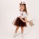Carnival set "Olenenok": T -shirt, skirt, rim, thermonacleka, height 98–110 cm