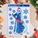 Stickers on the windows "New Year" Snow Maiden, blue caftan, 41x29 cm