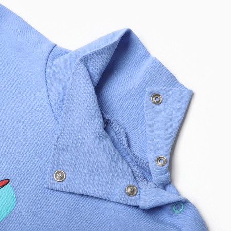 Turtleneck for boys, blue color, height 86 cm-1