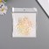 Stick paper, plastic "Snowflakes" silver overflow set 8 pcs 9.5x8.5 cm