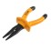 Long -folded dielectric tundra, insulating handles made of rubber up to 1000 V, 160 mm