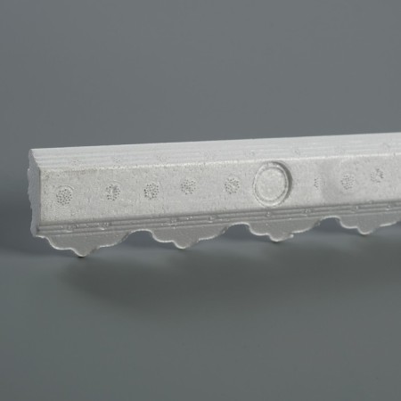 Ceiling skirting board 205051, white 42x28x2000 mm-3