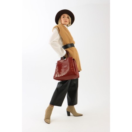 Set of bags with zipper, red color-7