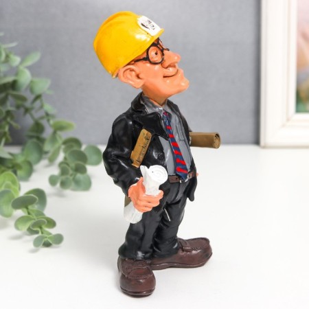 Souvenir Polystone "Architect/Builder" MIX 6.5x8x15.5 cm-2