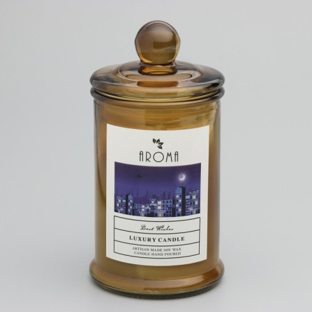 Aromatic candle in the jar "Sweet Vanilla", 40 hours, 95 gr, in the box-5