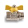 Ball the gas gas aqualink, PN 16, the inner/outer thread 3/4 ", butterfly, nickelir.
