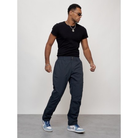 Sports male winter, size 48, dark blue color-8