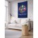 Decorative panel with photo printing "New Year's ball", vertical, size 150x200 cm