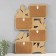 Photo frame LHDF "Bird" 33x51 in 4 photos 10x15 cm, col. Wenge-white (plastic screen)