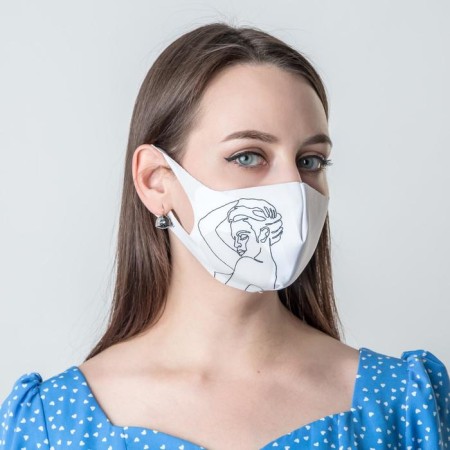 Mask from neoprene reusable, protective, "I- Dream"