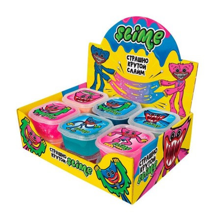Slime Show Box, Slime Blue and Pink, 12 pcs., Mix-1