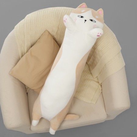 Soft toy-podushka "cat", 90 cm, beige color-2