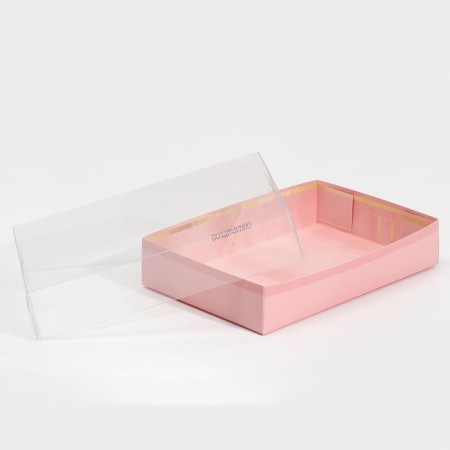 Confectionery packaging, boxing box with PVC lid, “you”, 17 x 12 x 3.5 cm-2