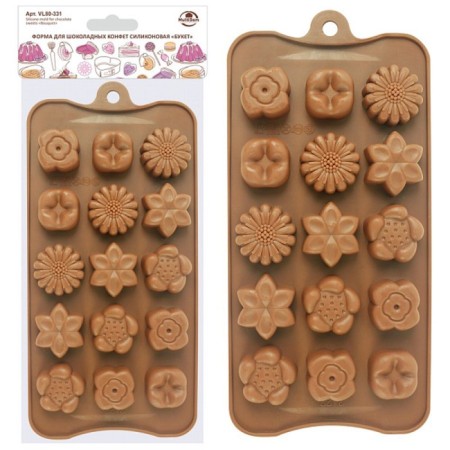 Form for chocolate sweets Multida "Bouquet", silicone