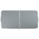 SST-3P table, 102 x 50 x 44.5 / 61 cm, metallic