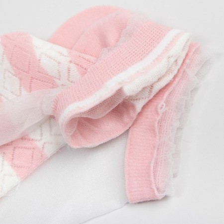 Women's socks glass minku pink color, size 36-37 (23 cm)-5