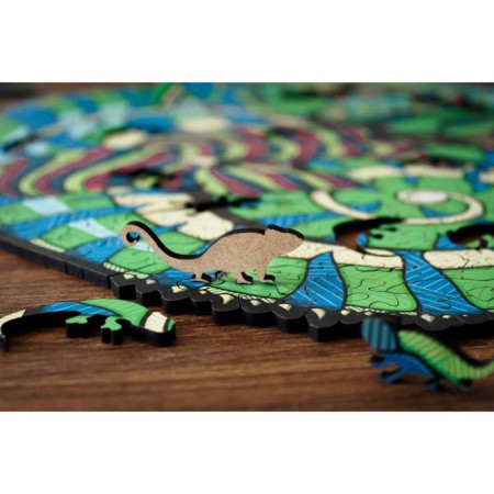 Ewa wooden puzzle, chameleon, 26 × 20 cm, puzzle-4