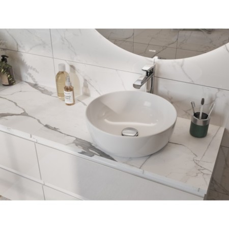 Cersanit Moduo sink mixer, tall, single -rod, chrome-3