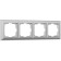 Frame for 4 posts WL14-FRAME-04, silver color
