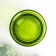 Glass of glass 4.7 x 6.2 x 6.2 cm "gloss", green