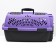 Carriage for animals with a metal door, 49 x 32 x 27, purple