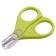 Baby scissors are safe, manicure, with a cover, from 0 months, green color