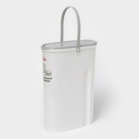 Container for washing powder, 5 l, 11 × 24.6 × 32 cm, color gray color