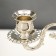 Summarler Metal for 3 candles "Medallion" silver 26x26x9.2 cm