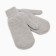 Female mittens, black color, size 18