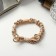 Hair elastic band "Junette" 5 cm, coffee