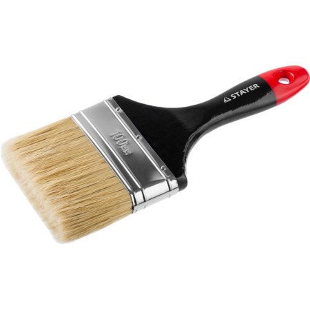 Brush flat Stayer Universal 0104-100, natural bristles, wooden handle, 100 mm-1