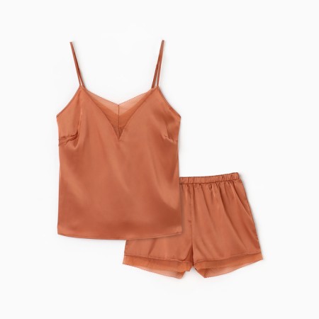 Female pajamas (T -shirt and shorts) Kaftan Terracotta p. 44-46-4