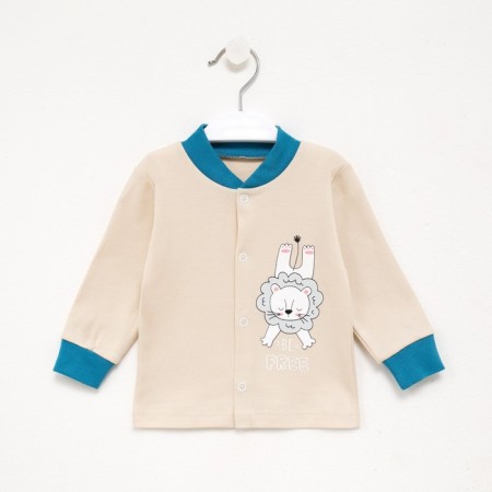 Nursery blouse, milk/Leo color, height 62 cm