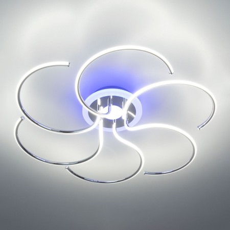 Ceiling chandelier Citilux "Jamini" CL229261E, 64x64x13 cm, 6x12.5W, LED, Gray color gray-1