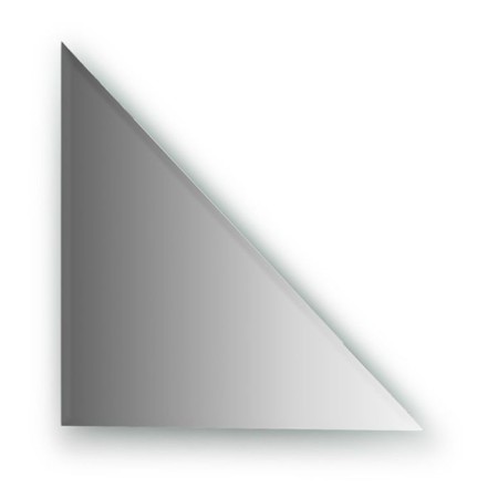 Mirror tiles with fake 10 mm, triangle 40 x 40 cm, silver EvoForm