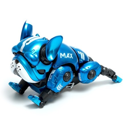 Max robot-plug, light, sound effects, metallic, blue color-4
