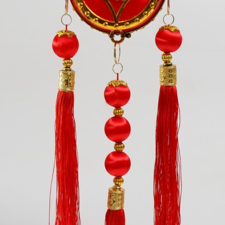 Plastic suspension, textile "Buben - Happiness" 13x57 cm-2