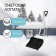 Plastic shovel, bucket 410 × 515 mm, with a galvanized bar, aluminum stalk