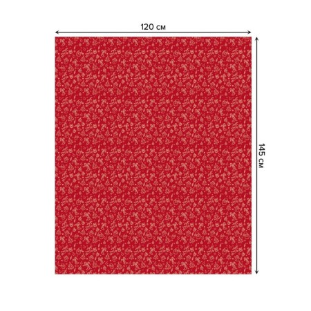 The tablecloth "Red Fun", rectangular, oxford, size 120x145 cm-1