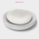 Ceramic soap dish "Rosalin", white-black color