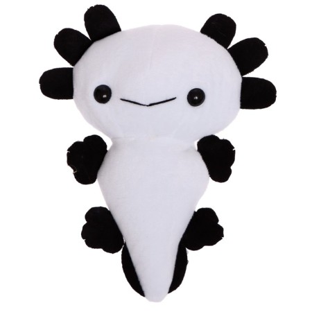 Soft toy "Axolotl", white color, 20 cm