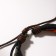 Bracelet leather “leaf” carved, 6 threads, colored, d = 5 cm